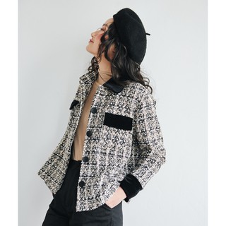 BLEUBIRD Áo khoác dạ tweed DARCY JACKET