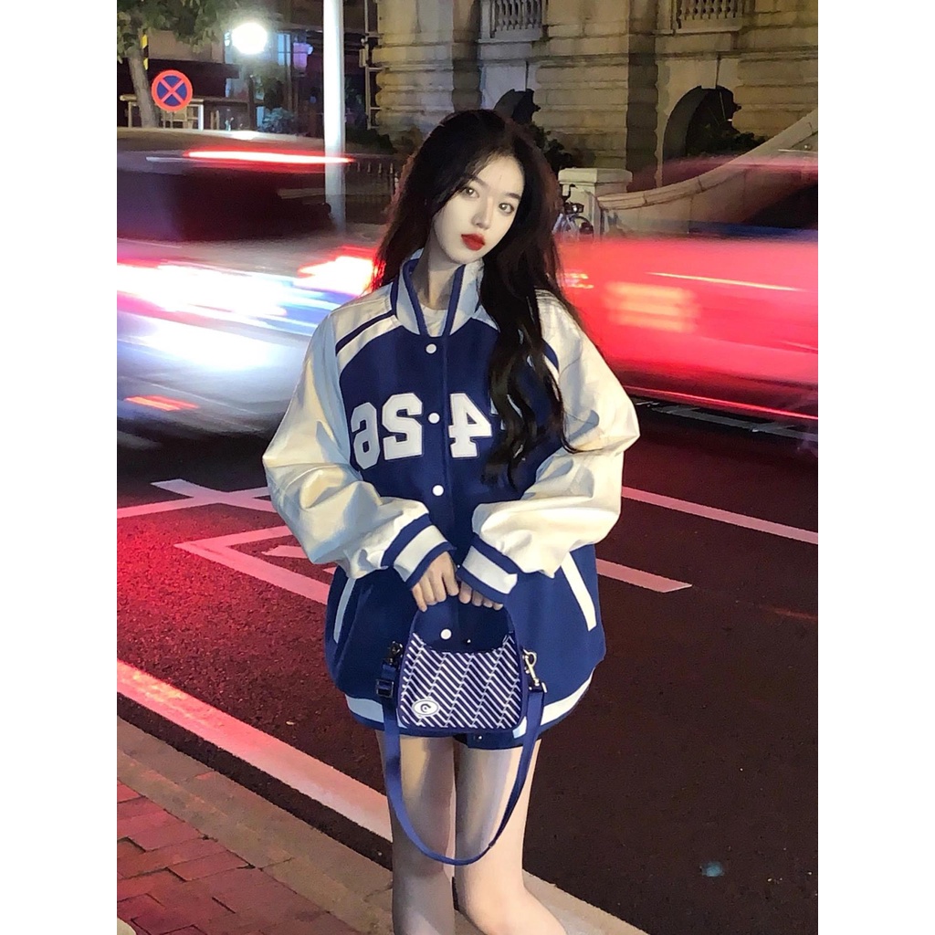 Áo khoác bomber nữ, nỉ form rộng, hình số, mặc đi chơi (ảnh thật) | BigBuy360 - bigbuy360.vn