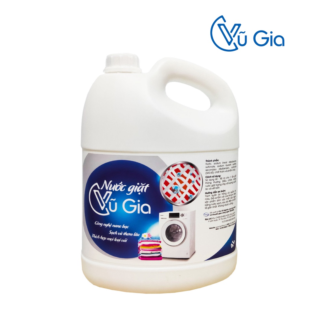 Nước giặt Siêu sạch Vũ Gia  - Công nghệ nano bạc kháng khuẩn, chống mùi | Cảm ơn bạn đã ủng hộ hàng Việt Nam