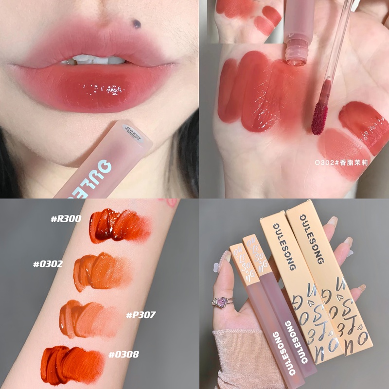 [Hàng mới về] Son kem OULESONG màu da đất tông lì mềm môi chống nước lâu trôi