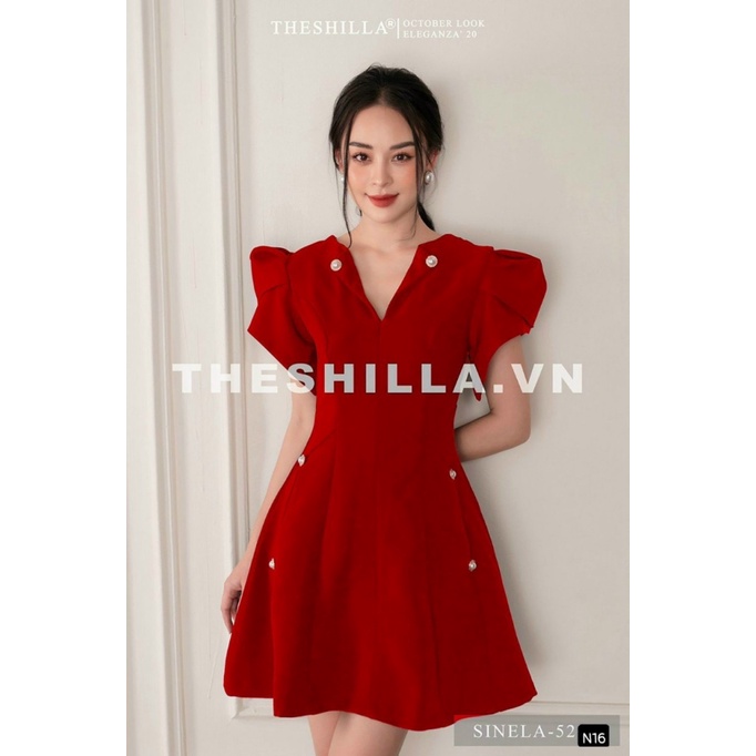 đầm tôn lạnh đính nút xinh lung linh đủ màu như hình LD23 ( Shop Đầm cao Cấp ST)