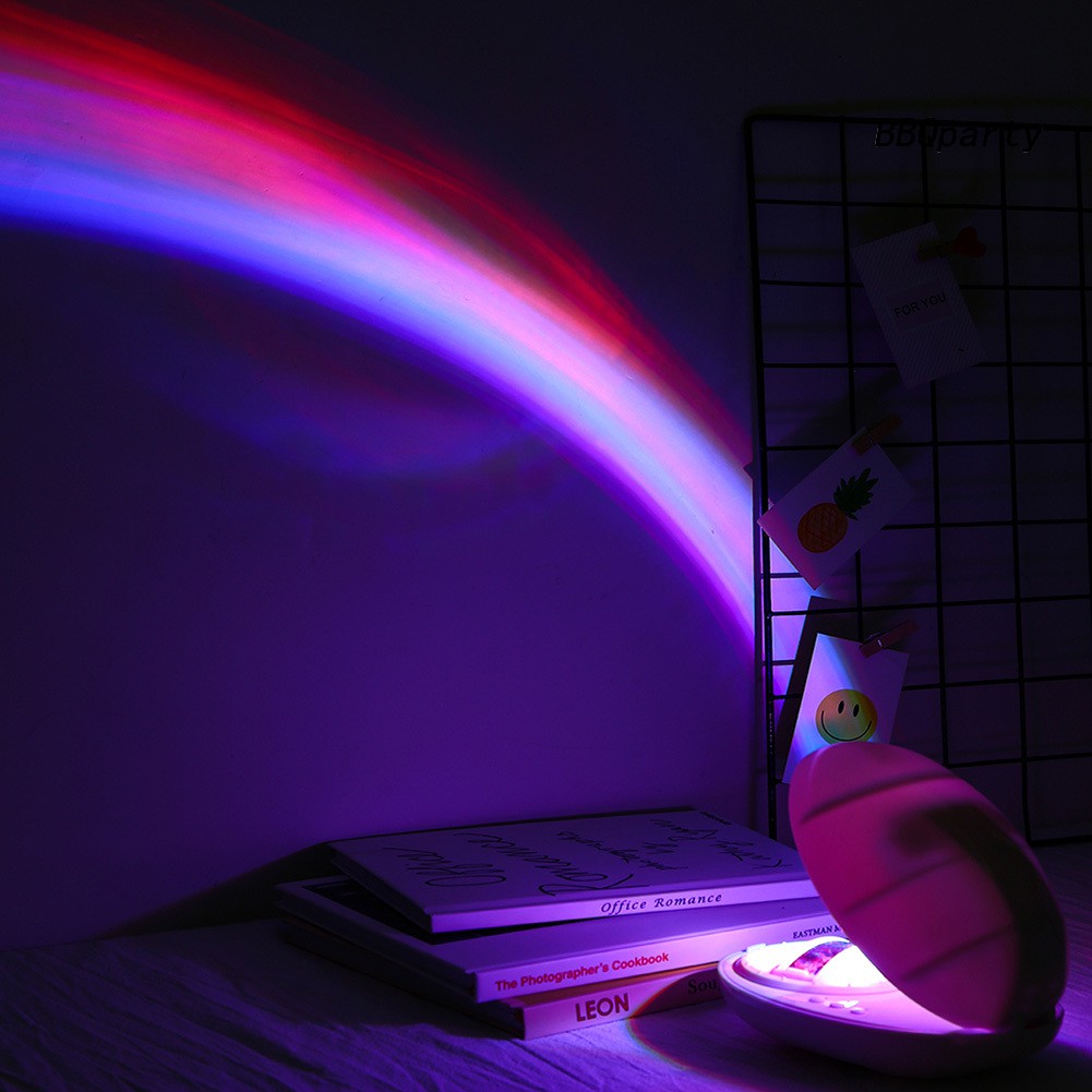 Đèn Led Chiếu Màu Cầu Vồng Dùng Trang Trí Phòng Ngủ