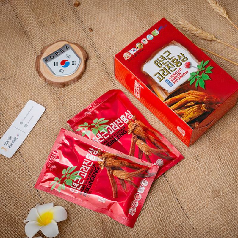 Nước Hồng Sâm Hàn Quốc Teawoong hộp 30 gói x 70ml