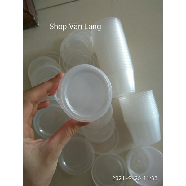 20 Hũ Nhựa Làm Caramen Loại To Hũ Làm Sữa Chua Thạch Rau Câu Có Nắp