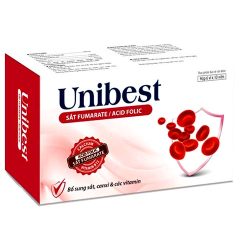 Unibest - Hỗ trợ làm giảm tình trạng da xanh xao, mệt mỏi