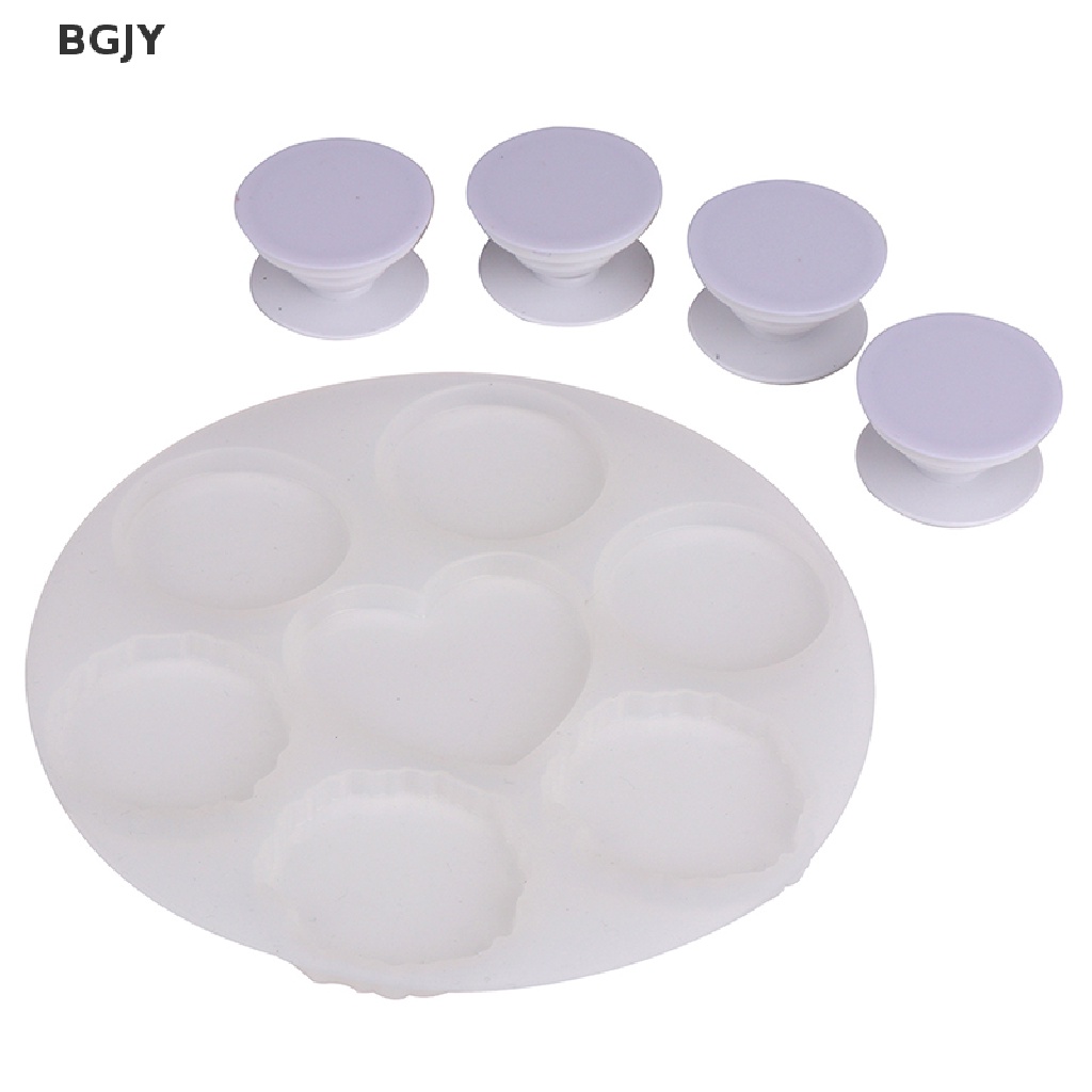 BGJY DIY Crystal Epoxy Resin Mold Airbag Mobile Phone Bracket Round Silicone Mold NEW