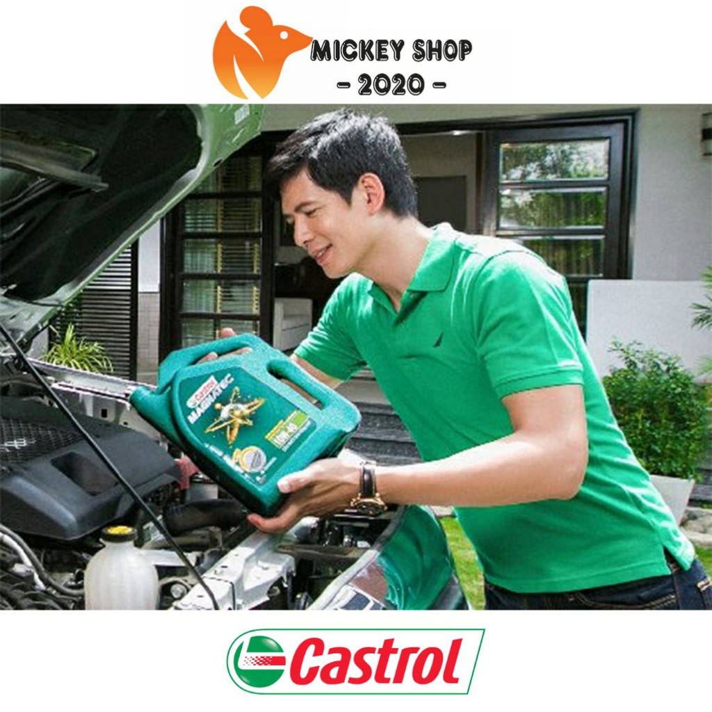 [ CHÍNH HÃNG ] Dầu Tổng Hợp Bán Phần CASTROL MAGNATEC 10W40 API SN 4 LÍT