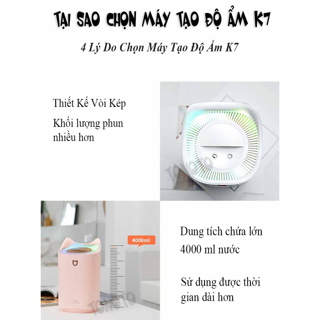 [Tặng Tinh Dầu Chanh Sả] Máy Xông Tinh Dầu; Máy Phun Sương; Đèn Xông Tinh Dầu Có Đèn Led Đổi Màu; Dung Tích Lớn 3000ml