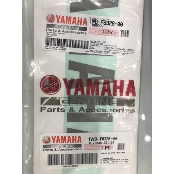 Tem biểu tượng chính hãng Yamaha - Yamaha Town Hương Quỳnh