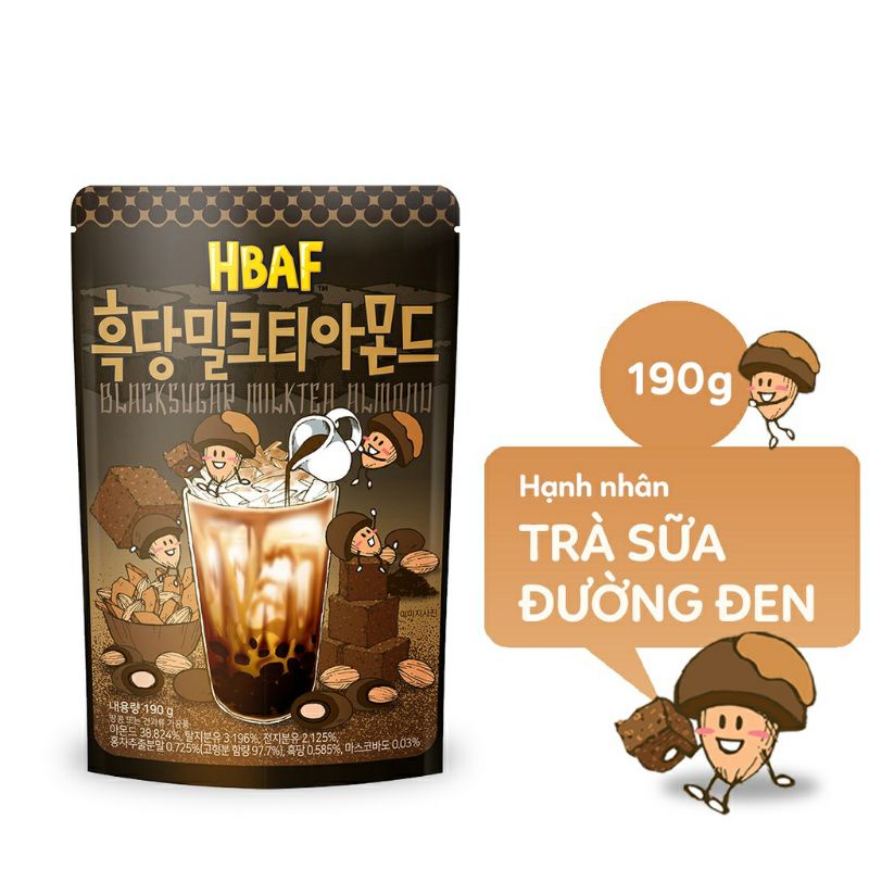 HẠNH NHÂN MẬT ONG, wasabi,  dâu tây TOM'S 120g