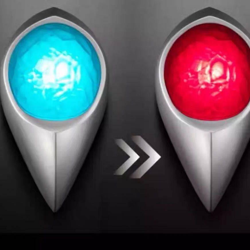 Đồ Chơi Siêu Nhân。 Đồng Hồ Bấm Giờ Hình Ultraman Tiga Màu Đỏ Và Xanh Dương Phát Sáng Dành Cho Trẻ Em Và Người Lớn