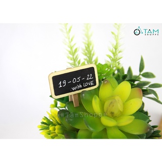 [GỖ VÁN ÉP]Kẹp note bảng đen viết phấn gỗ mini BDMN-04