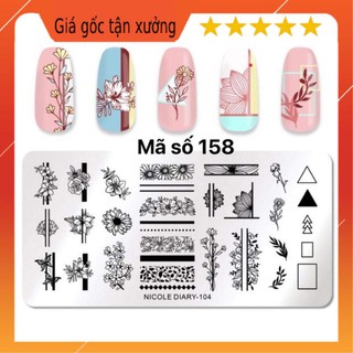 [GIẢM SỐC] Khuôn in hoa văn in móng tay Nail