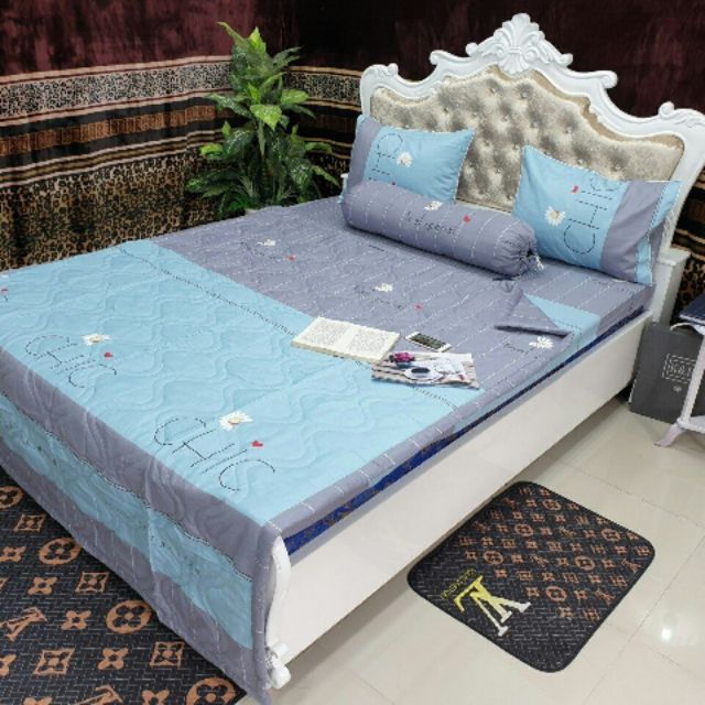 Bộ chăn ga gối cotton Hàn Quốc