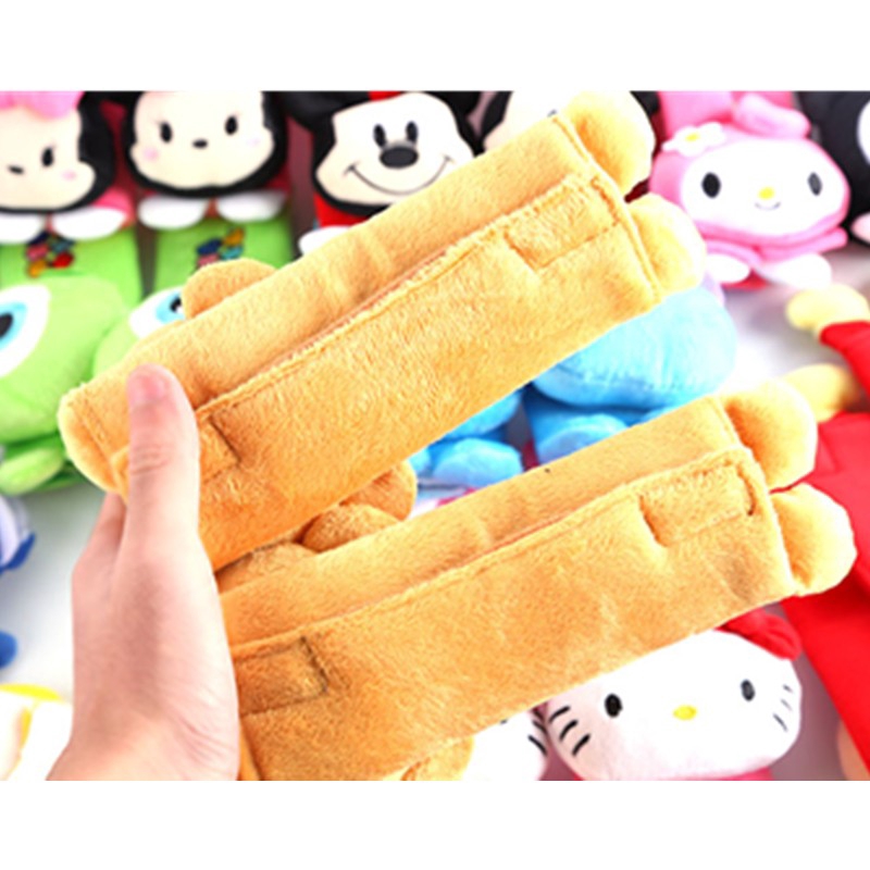 1 Cặp Vỏ Bọc Dây Đai An Toàn Xe Hơi Họa Tiết Siêu Anh Hùng Cho Bé