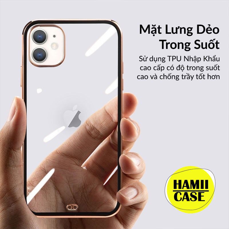 Ốp iPhone KST 12 Mini / 12/ 12 Pro/ 12 Promax // Ốp Dẻo Viền Mạ Vàng  - Cho iPhone 12/ mini12/ 12Pro/ 12Pro Max