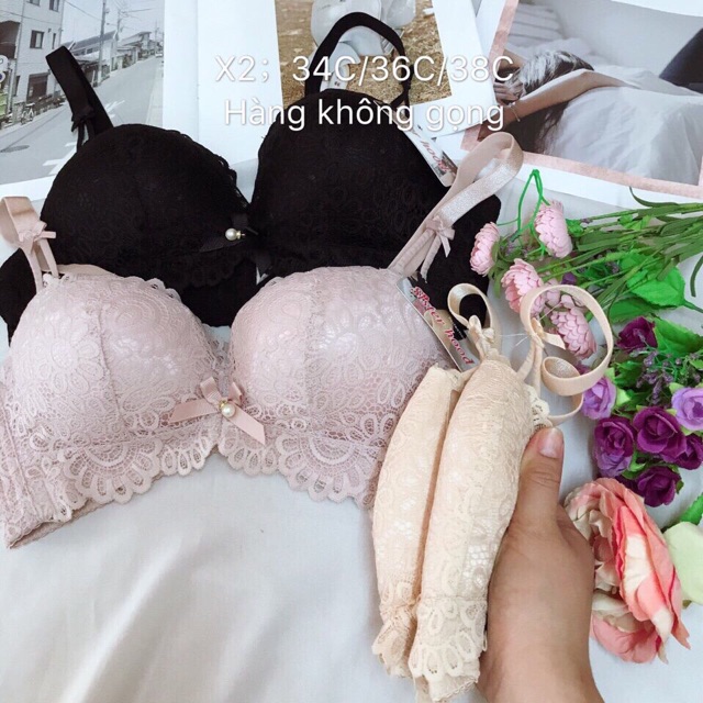 Áo lót thái ko gọng mút  mỏng quả to mã X2 cao cấp