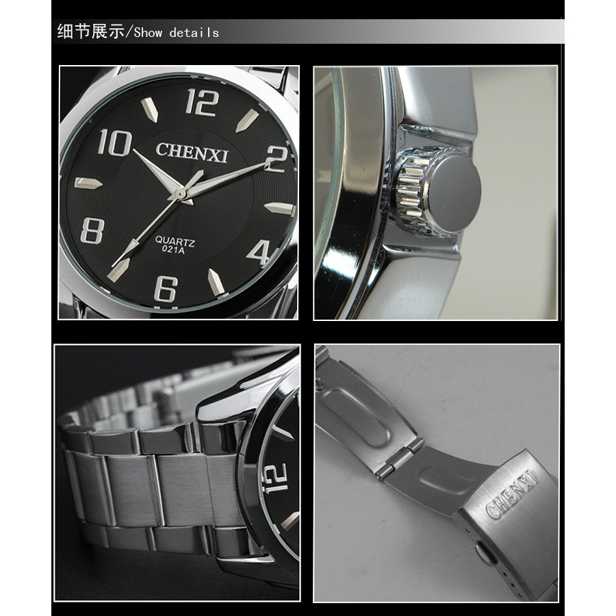 Đồng Hồ Đeo Tay Chexi Dây Thép Thời Trang Dành Cho Nam