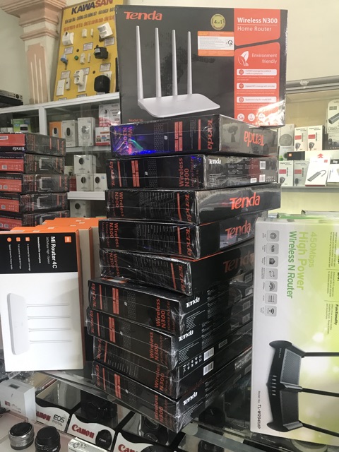 Bộ phát WIFI Tenda F6 Wireless N300, 4 Anten, phát xuyên tường | BigBuy360 - bigbuy360.vn