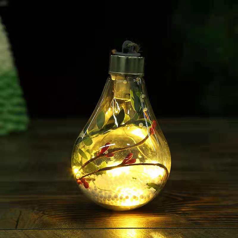 Tmdbyx Quả Cầu Trong Suốt Có Đèn Led Dùng Trang Trí Cây Thông Giáng Sinh