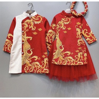 Áo dài Tết cho bé trai bé gái chất liệu cao cấp Size đại