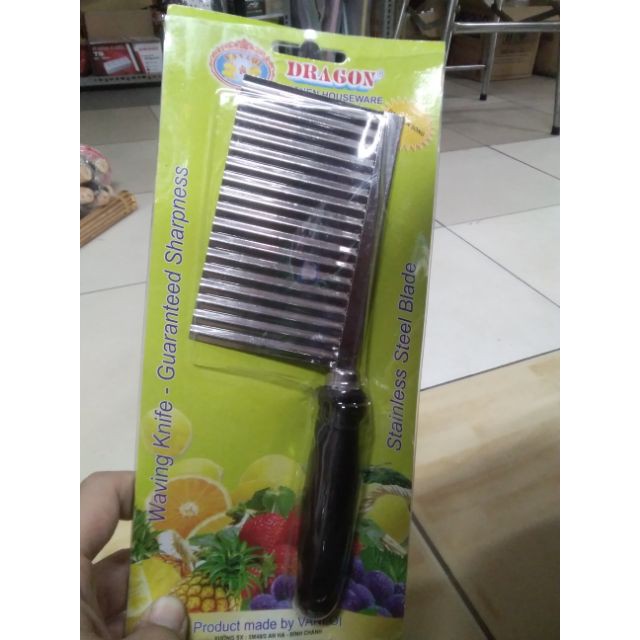 Dao Cầm Tay Răng Cưa Gọt Khoai Tây Dưa Leo Thái Cắt Củ Quả Tạo Kiểu Sóng