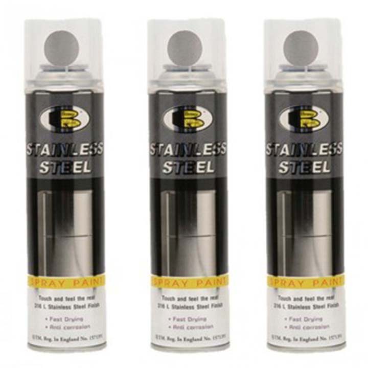 Sơn xịt mạ kẽm Stainless steel (Bosny)