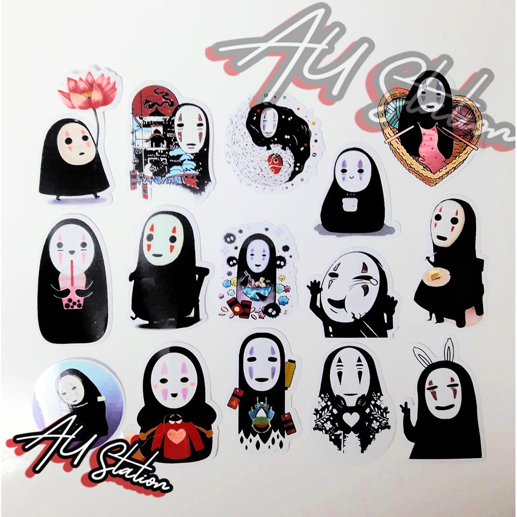 Decal Sticker NO FACE Nhựa PVC, không thấm nước, dán nón bảo hiểm, xe, laptop, Vali