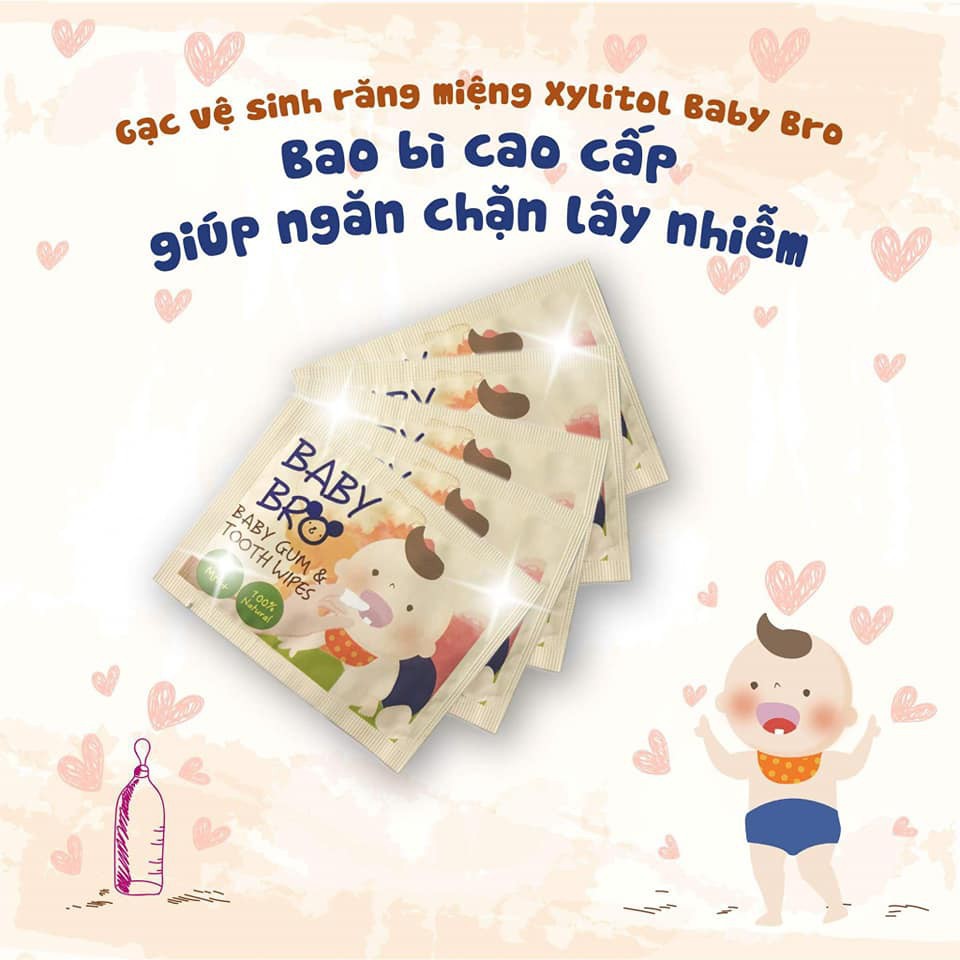 Gạc Vệ Sinh Răng Miệng Trẻ Em Baby Bro