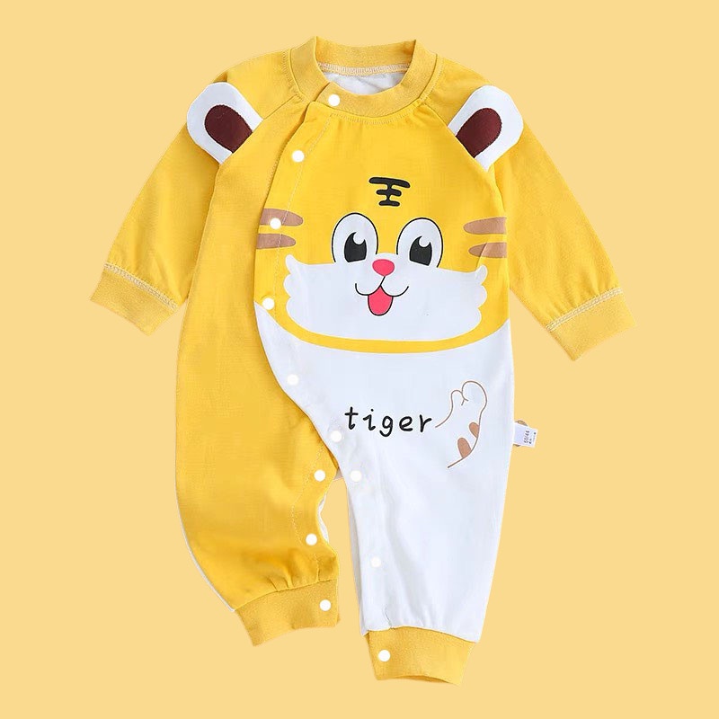 Bộ body dài tay cho bé, bodysuit cho bé trai bé gái mẫu quần áo sơ sinh hè thu đồ liền thân cho bé 0-12M