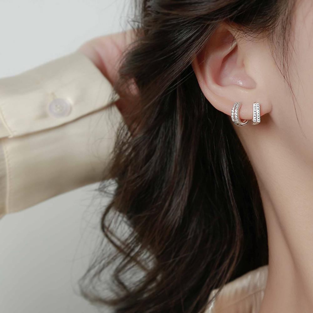 Bông Tai Hình Vuông Bằng Đồng Thiết Kế Tinh Tế Thời Trang Cho Nữ