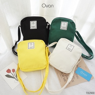 Túi mini đeo chéo canvas thêu logo Ovan.vn TB2900