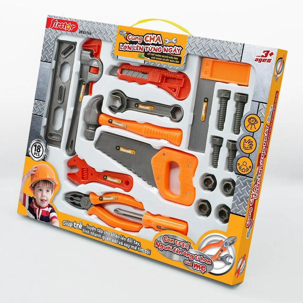 Đồ Chơi Duka : Bộ Dụng Cụ Đồ Chơi Cho Bé 18 Chi Tiết DK81164
