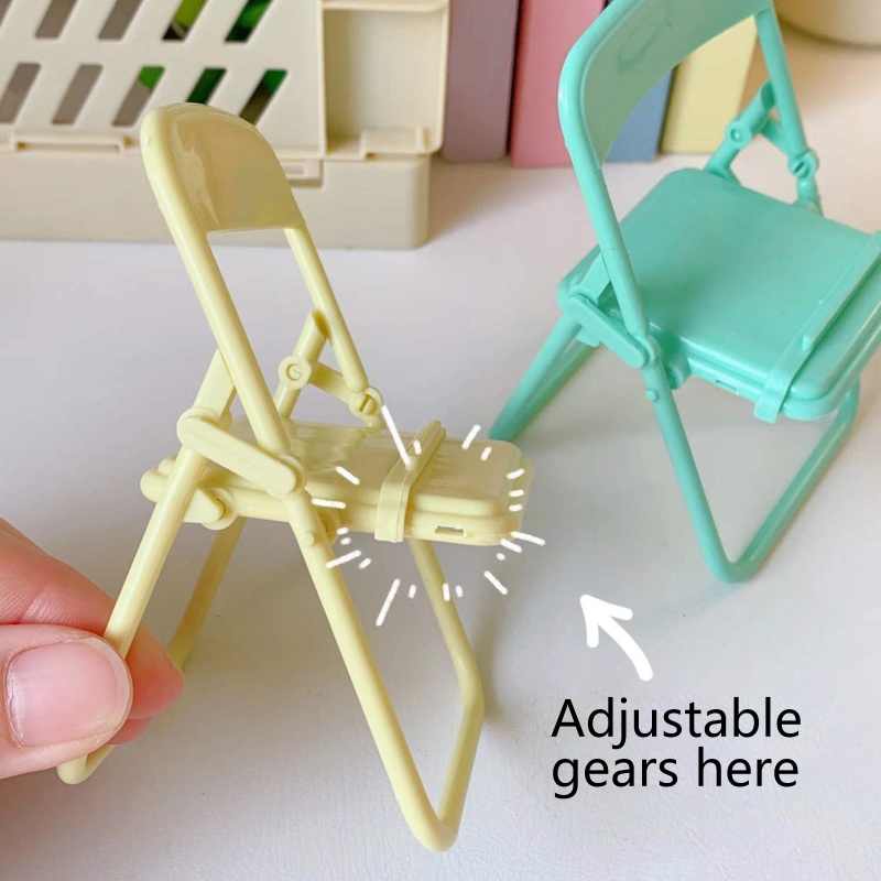 Giá đỡ điện thoại hình cái ghế mini có thể điều chỉnh thích hợp cho iPhone