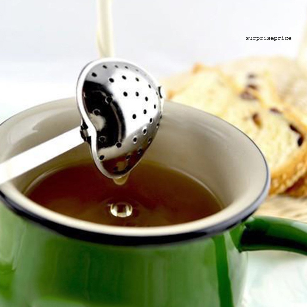 Muỗng Lọc Trà Hình Trái Tim Bằng Thép Không Gỉ