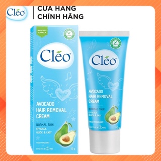 [Có bảo hành] [Chính hãng] Kem Tẩy Lông Cho Da Thường Cleo Avocado Hair Removal Cream Normal Skin 50gr