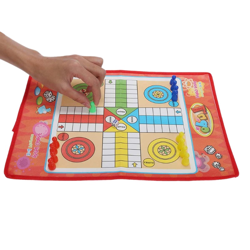 SUN Flying Chess Carpet Parent-child Game Creeping Non-woven Mat Kids Aeroplane Chess Rug Party Board Game Modern Ludo