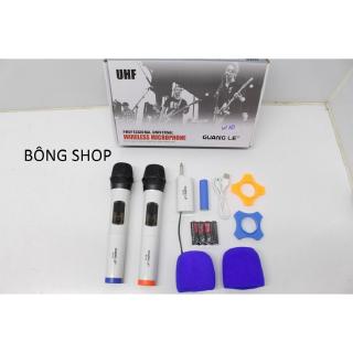 Micro không dây Đôi GUANG LE-W10 NEW  (Trắng )