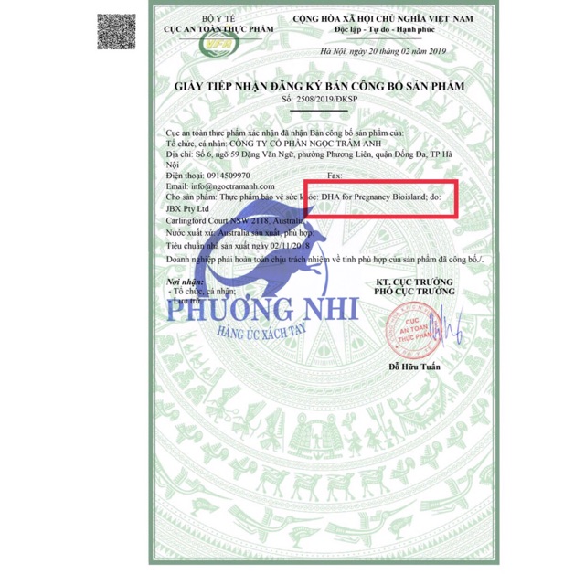 HÀNG CHUẨN AIR MUA TẠI ÚC - VIÊN UỐNG BỔ SUNG DHA CHO BÀ BẦU BIO ISLAND 60 VIÊN