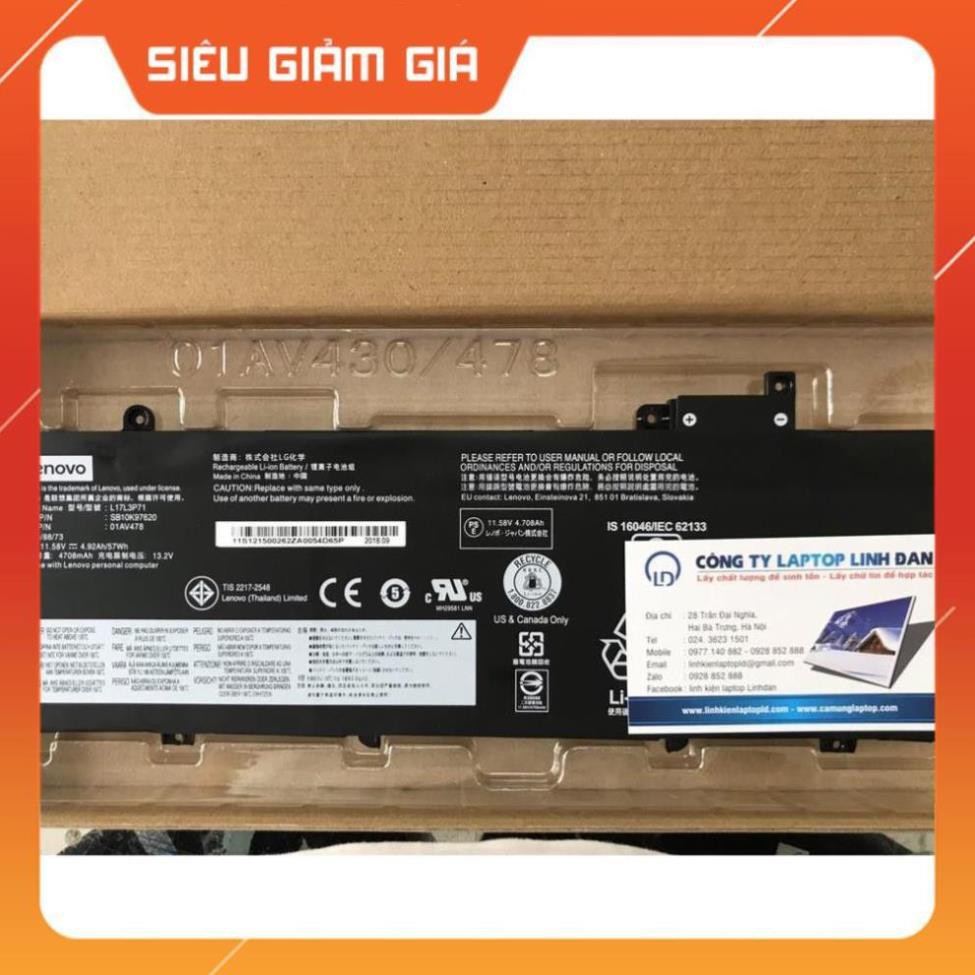 Pin Zin Lenovo T480s 01AV478 01AV479 L17L3P71 L17M3P71 L17M3P71 Original