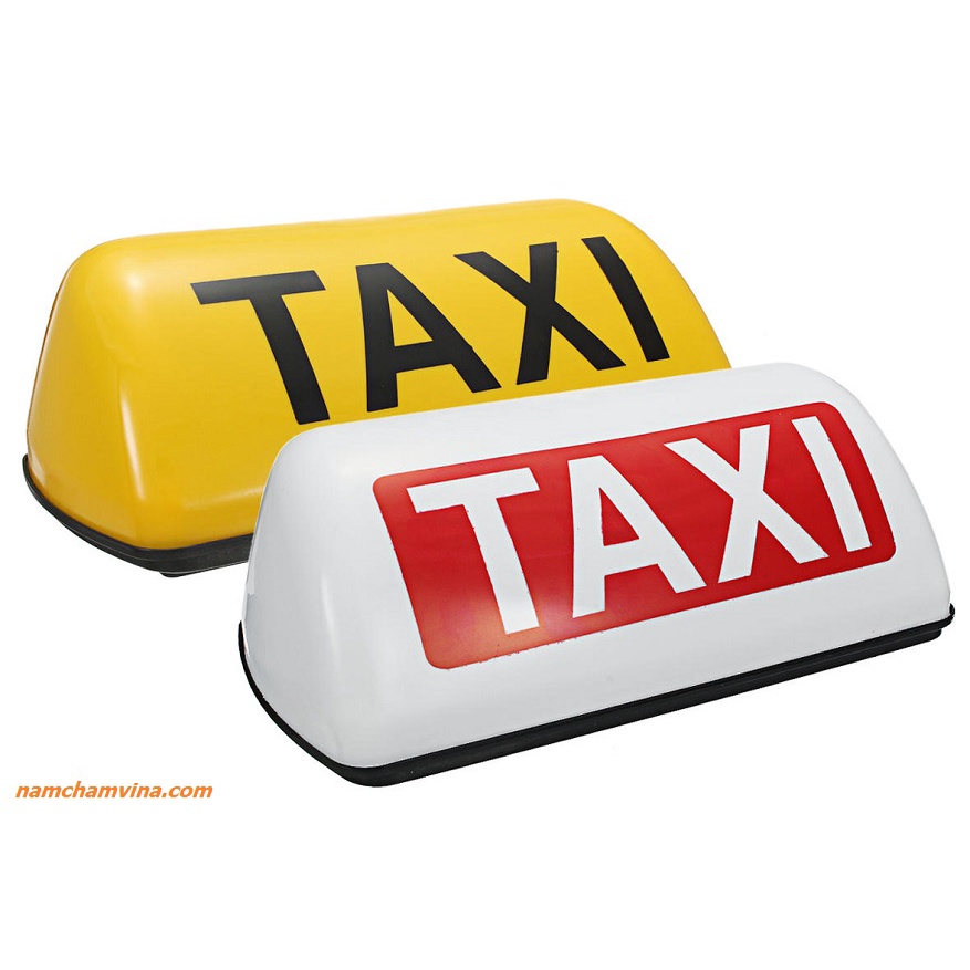 Mào TAXI có đèn, đế nam châm,gồm 2 màu vàng và trắng
