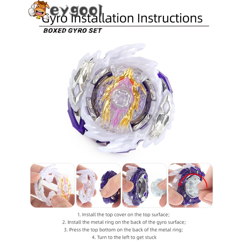 Bộ Con Quay Đồ Chơi Beyblade Burst Superking B-168 Rage Longinus Ds' 3A Với B-184 LR