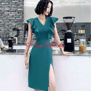 Đầm Sang Chảnh Hút Hồn | Đầm Ôm Phối Bèo Cánh Tiên Mẫu Hot 2020 Trend 2020