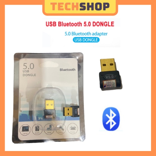 USB Bluetooth 5 0 Dongle ,Thiết bị thu usb bluetooth cho pc cho laptop - TECHSHOP