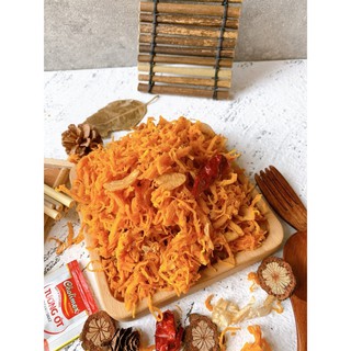 Khô gà bơ tỏi hũ 300gr lạ miệng - Ăn vặt siêu ngon