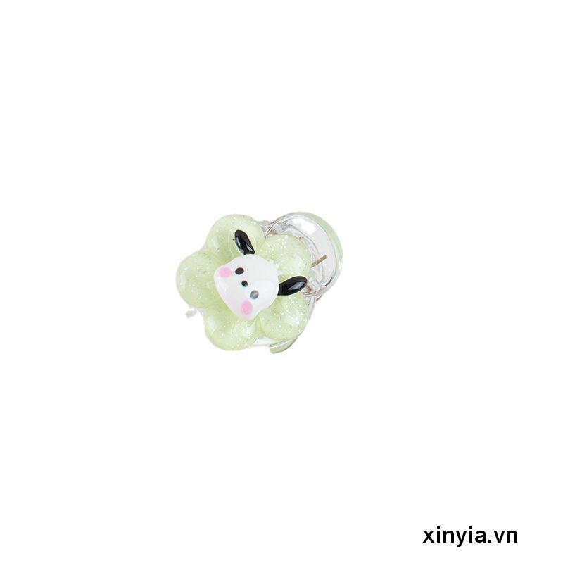 Kẹp Tóc Trong Suốt Hình Hoa / Cinnamoroll Kuromi Hoạt Hình Ngọt Ngào Cho Học Sinh Tuổi Teen