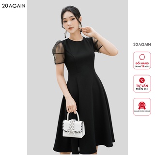 Đầm xòe tay pha phối phong cách trẻ trung,, sang trọng 20AGAIN DDA1329
