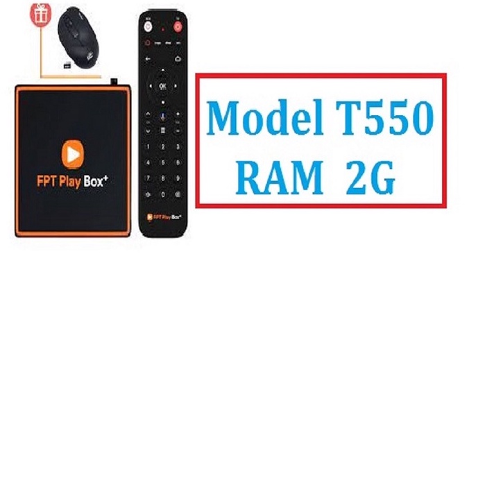 FPT Play Box+ Model S/T550 - RAM 2Gb ROM 16Gb - Android TV 10 - TIVI BOX Điều Khiển Bằng Giọng Nói , BẢO HÀNH 12 THÁNG