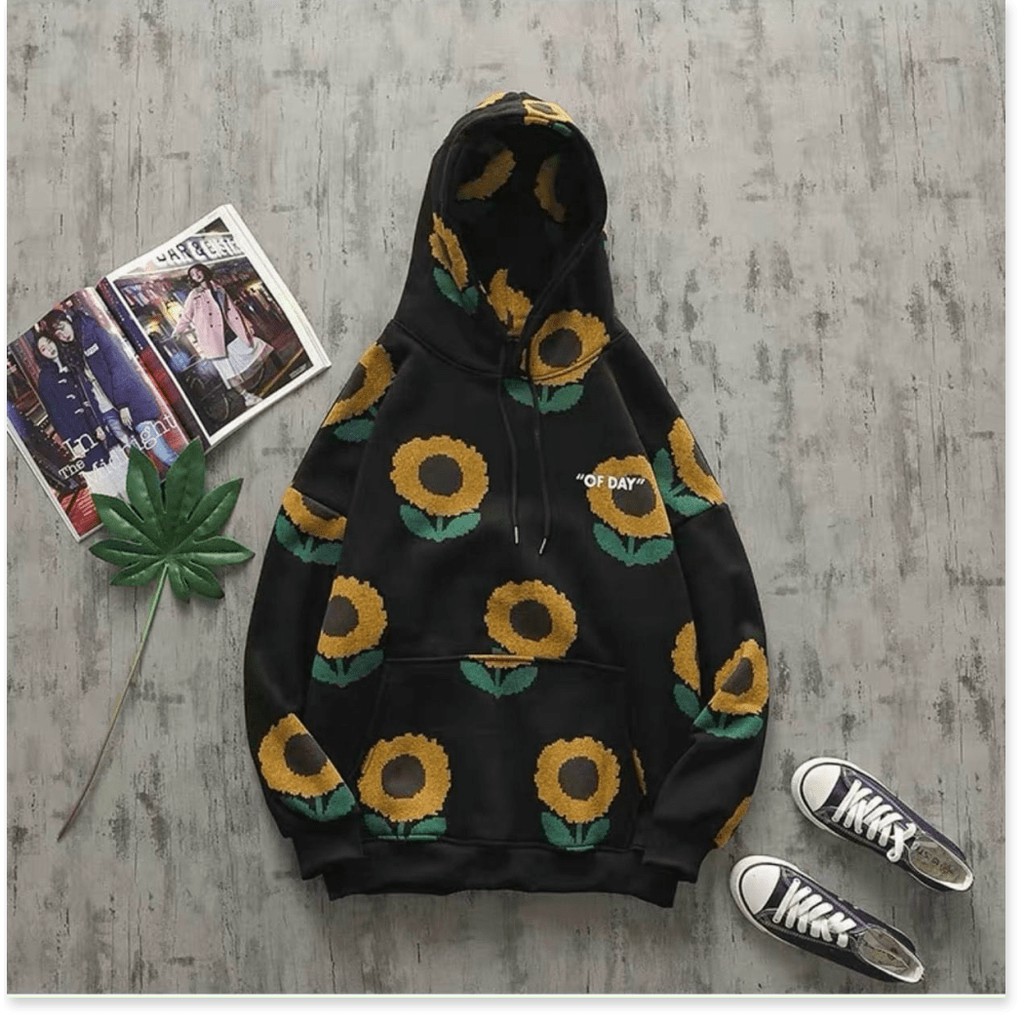 [FREE SHIP TOÀN QUỐC] ÁO KHOÁC HOODIE HOA HƯỚNG DƯƠNG UNISEX CỰC HOT - TREND THỜI THƯỢNG