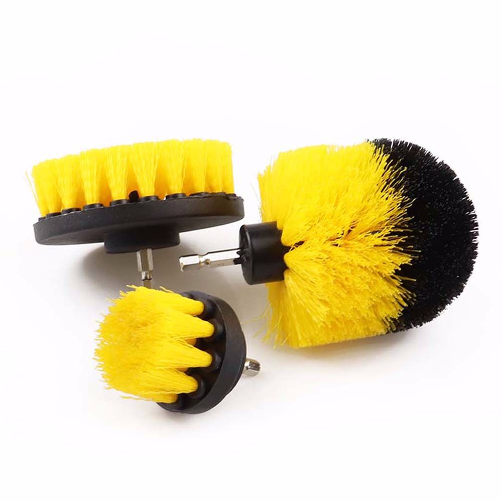 Bộ 3 Đầu Cọ Vệ Sinh Gắn Máy Khoan Điện Bằng Nhựa Nhiều Màu Sắc
